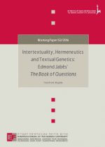 Intertextuality, Hermeneutics and Textual Genetics: Edmond Jabès´ The Book of Questions