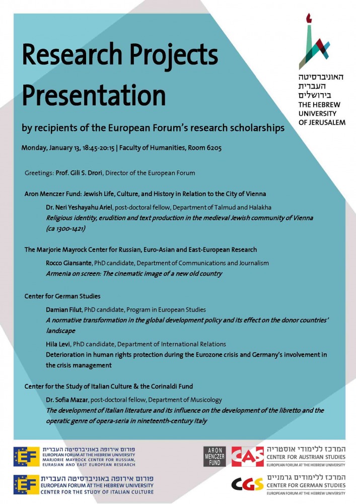 Presentation of Research Projects