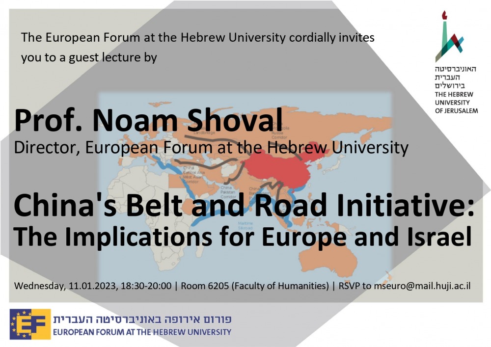 China's Belt and Road Initiative: The Implications for Europe and Israel