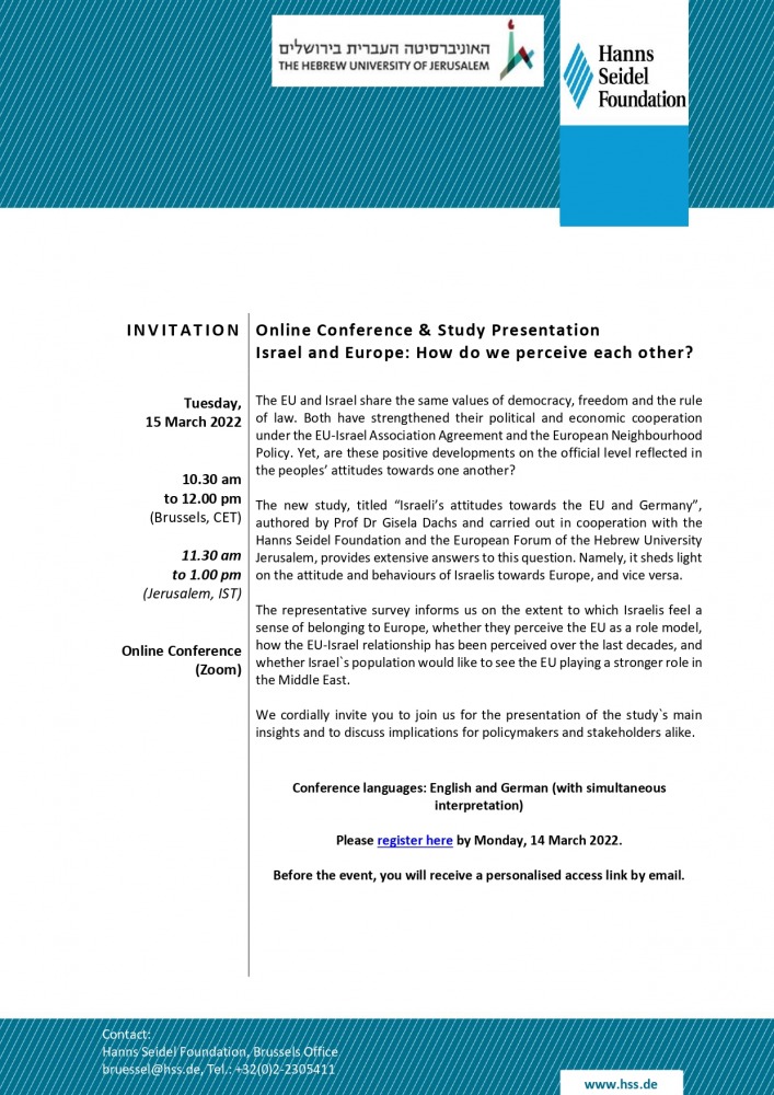 Programme Israel and Europe